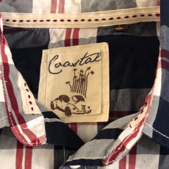 Coastal Pearl Snap Buttons Plaid Western Shirt - Picture 9 of 10